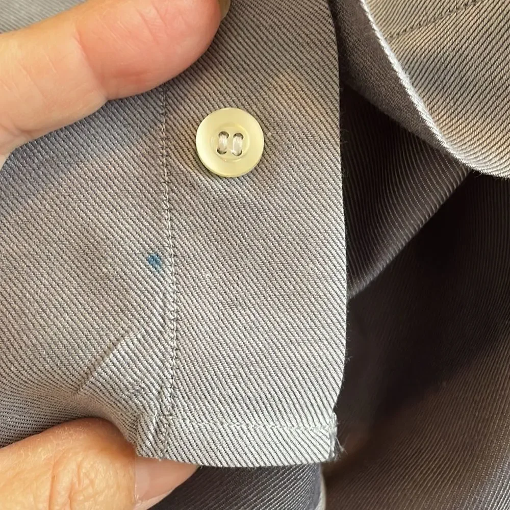 Jack Victor shiny gray cotton shirt‎